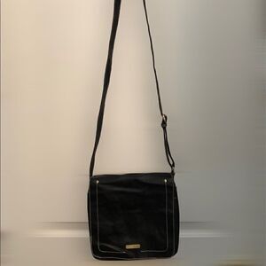 Fergie black leather crossbody  